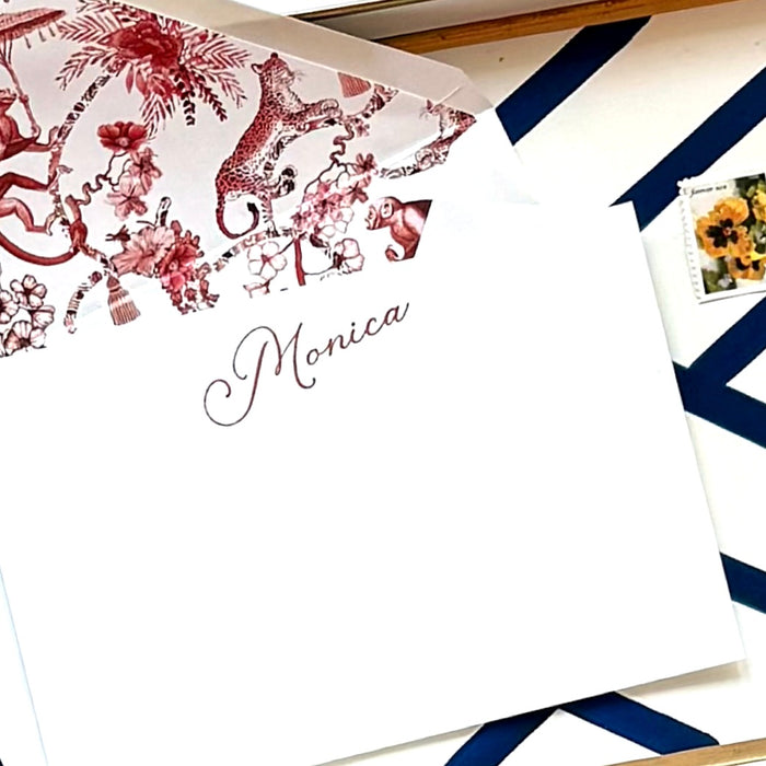 lettterpress notecards with names